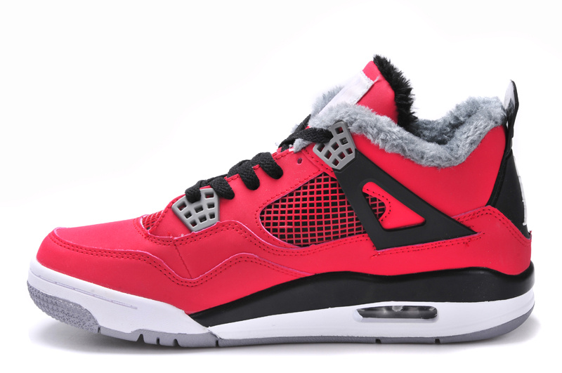 Air Jordan 4 Men Shoes Red/Black Online